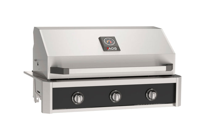 AOG 36″ T Series Forge Black Grill Panel shown installed; grill not included