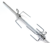 Replacement rotisserie forks mounted on a separate spit rod