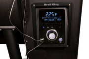 Meat probe cables connected to a separate pellet-grill controller
