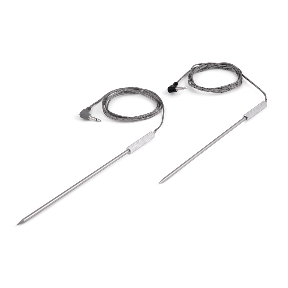 Two wired meat probes with connecting cables
