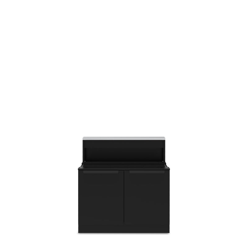 Black Baron five-burner grill cabinet