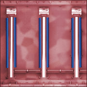 Stainless steel Dual-Tube burners with flames along both sides