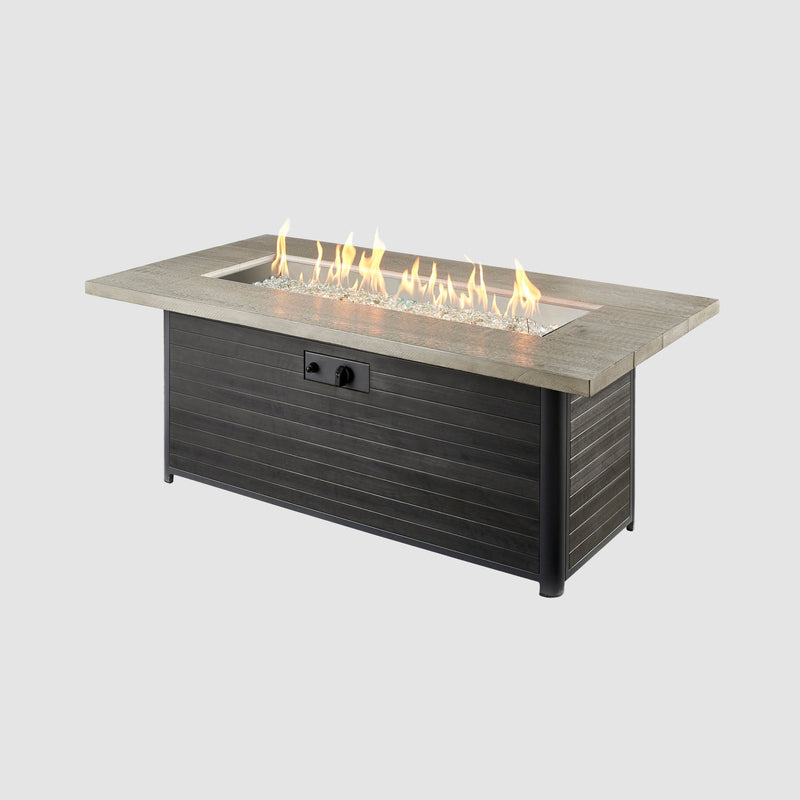 Outdoor GreatRoom Cedar Ridge Linear Gas Fire Pit Table