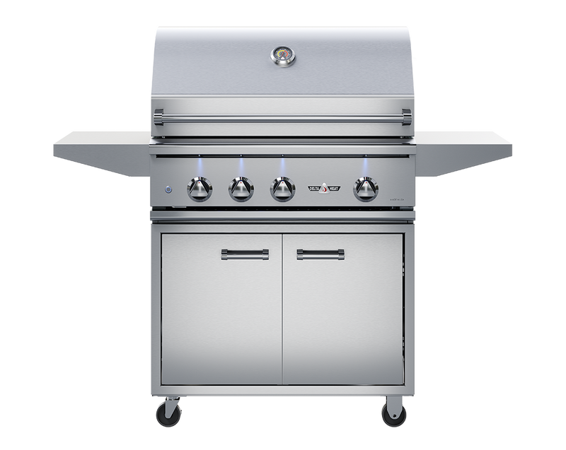 Delta Heat 32-inch base shown with separately sold grill