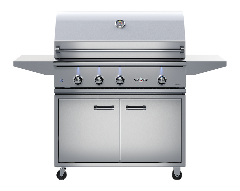 Delta Heat 38-inch base shown with separately sold grill