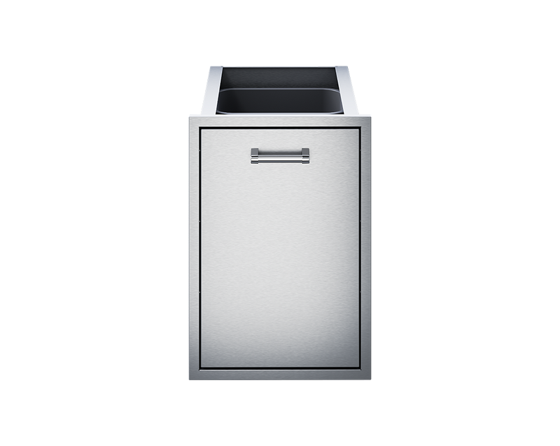 18" Delta Heat Tall Trash DBL Drawer (Trash Can Incl)