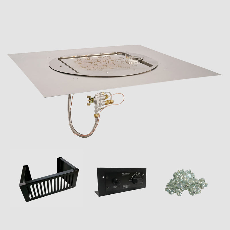 Outdoor GreatRoom Crystal Fire Plus Square DIY Burner Kit