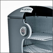 Cutaway of a double-walled cabinet smoker