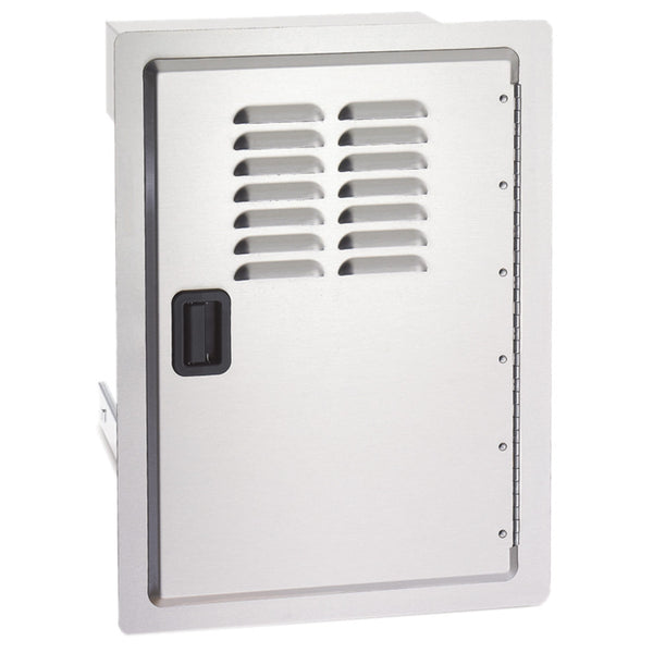 Door with Tank Tray & Louvers