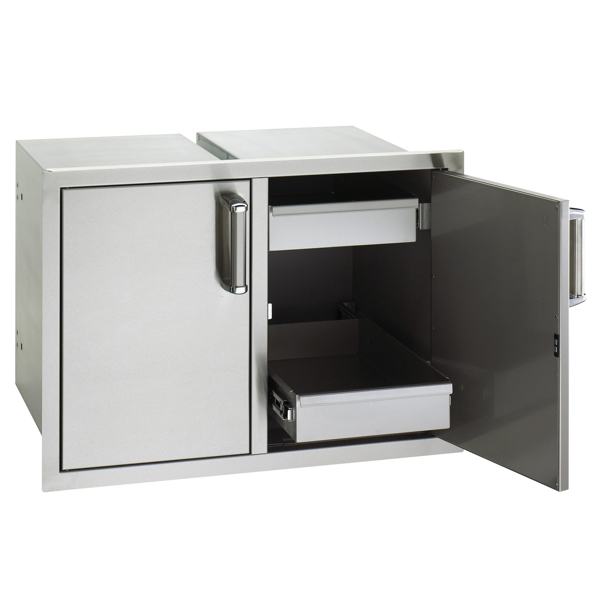 Flush Double Doors with Dual Drawers — product view