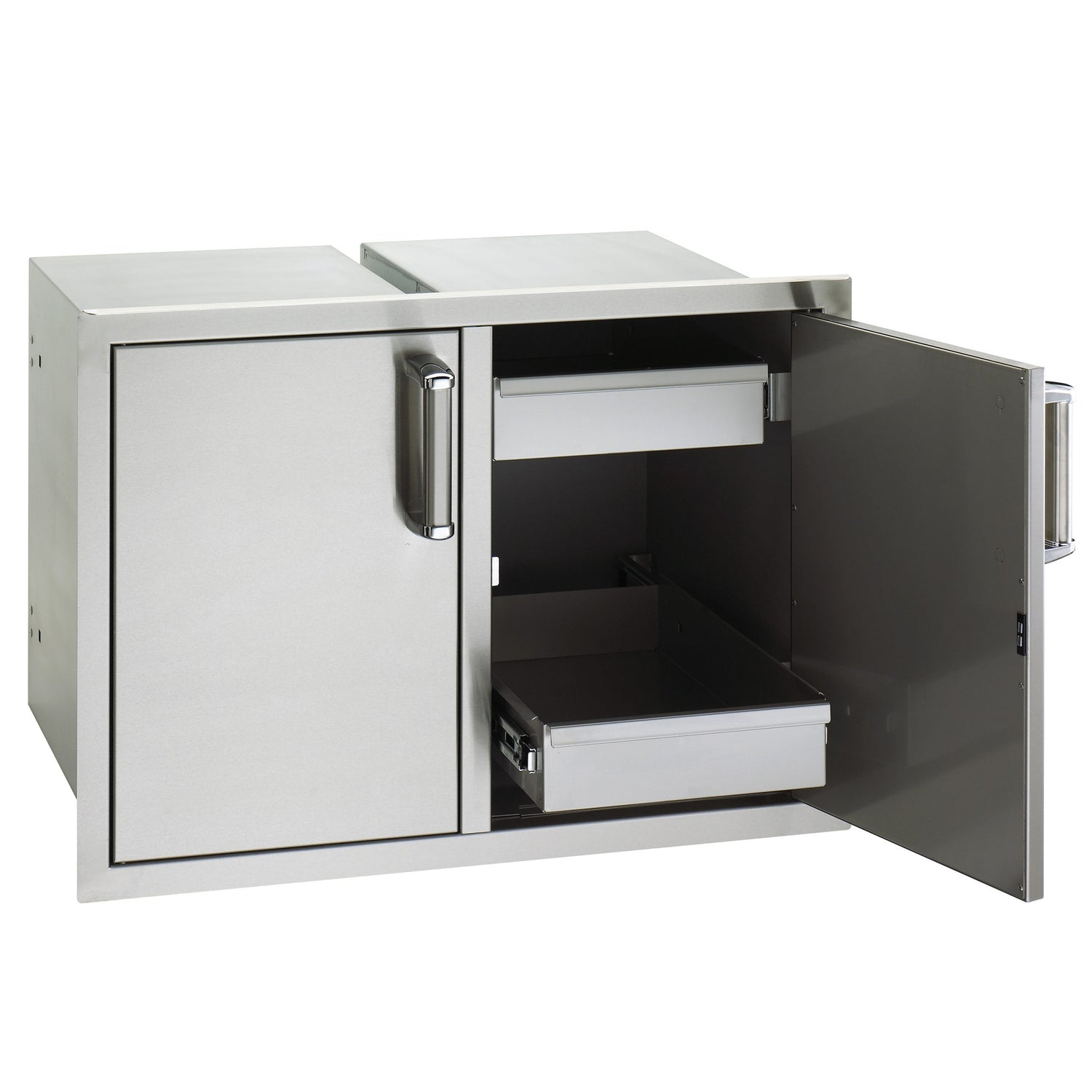 Flush Double Doors with Dual Drawers — product view