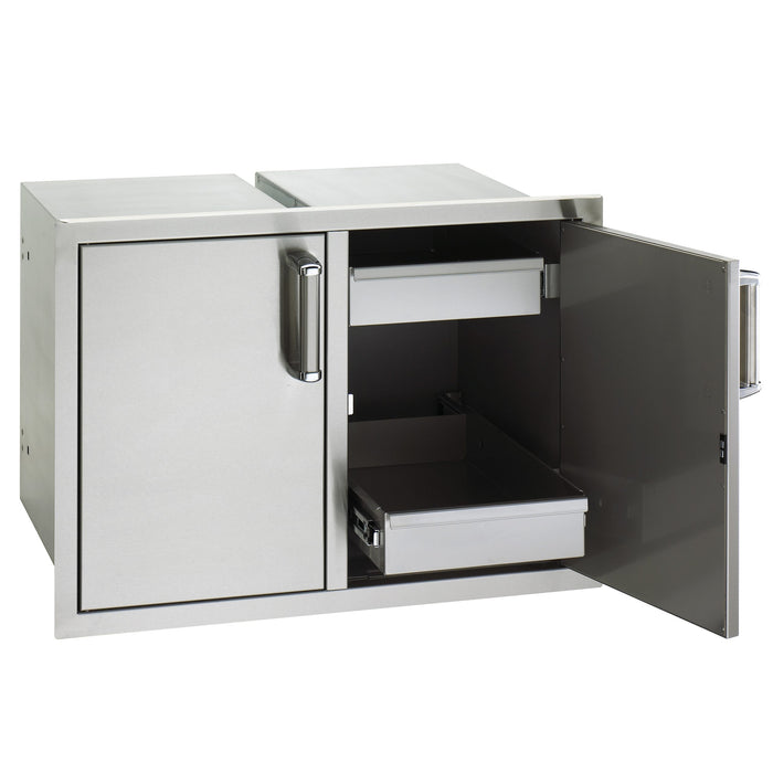 Flush Double Doors with Dual Drawers — product view