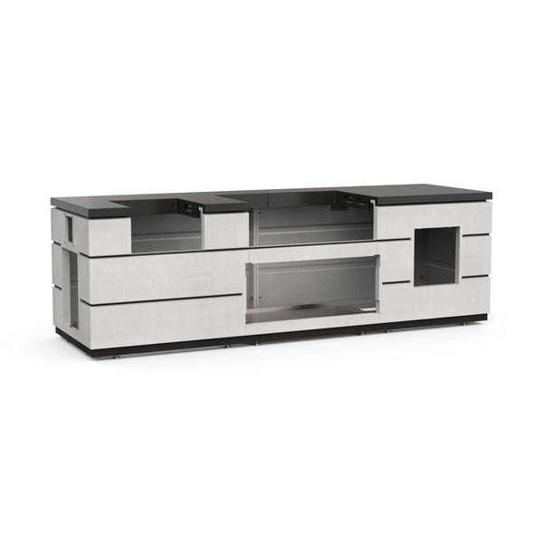 Contemporary Island System With Double Drawer