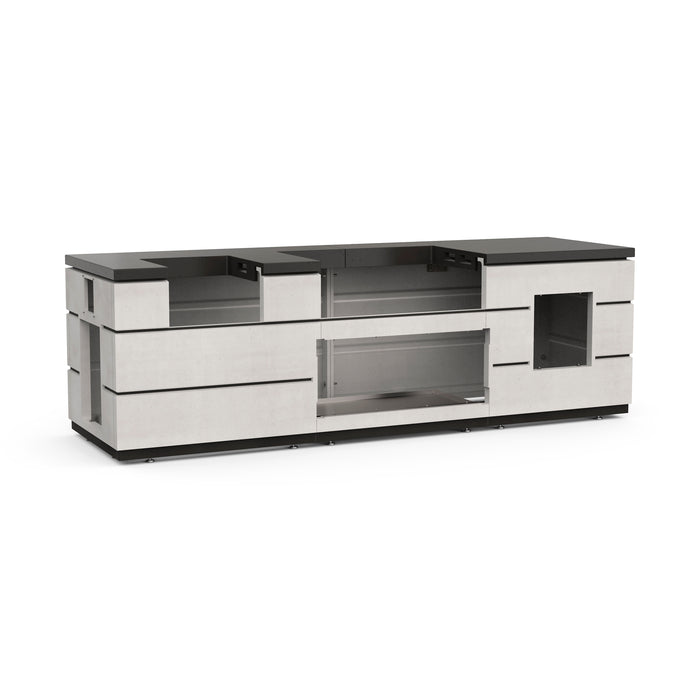 Contemporary Island System With Double Drawer — product view