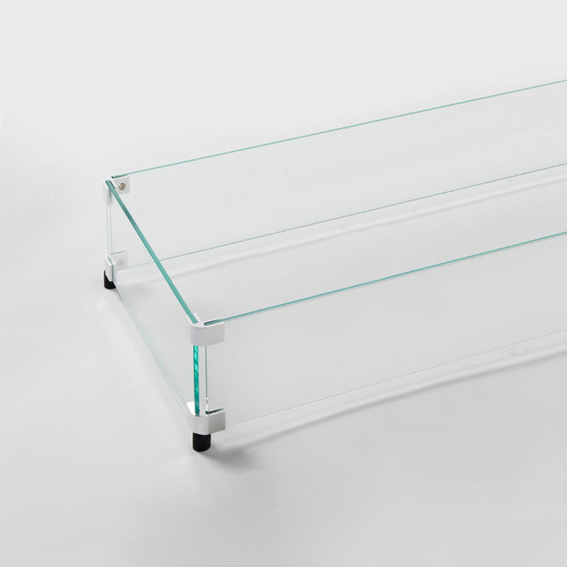 Outdoor GreatRoom Rectangular Glass Wind Guard