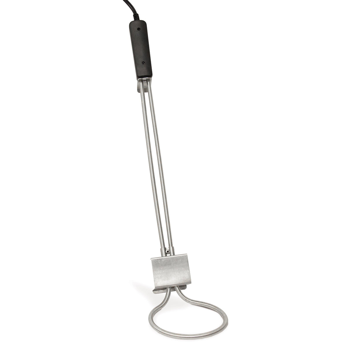 Electric charcoal starter with its metal heating loop and power cord