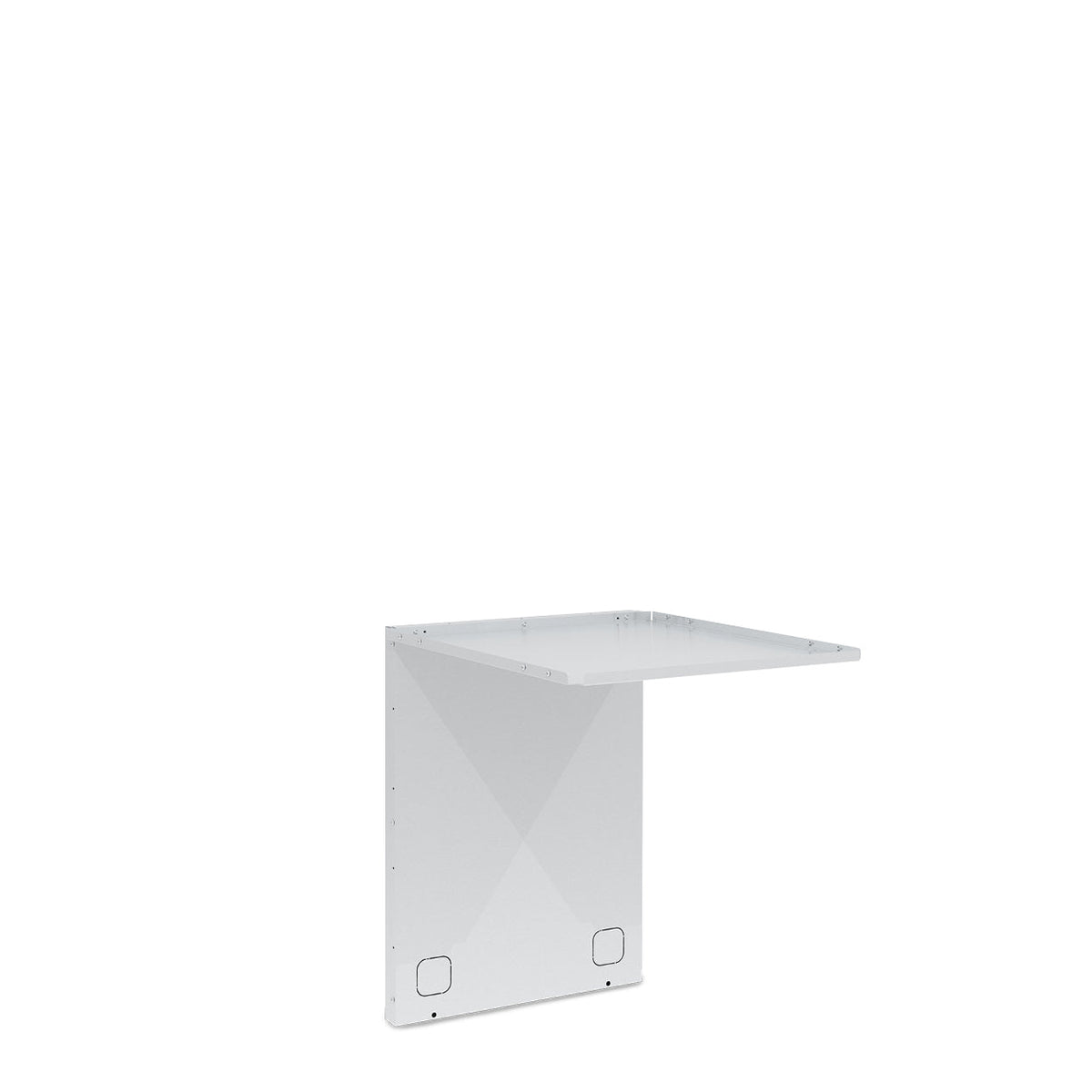 Shaped rear panel for the 24-inch refrigerator position