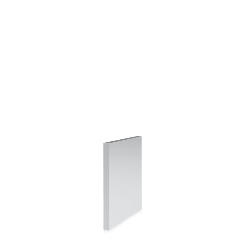 Flat stainless steel cabinet side panel