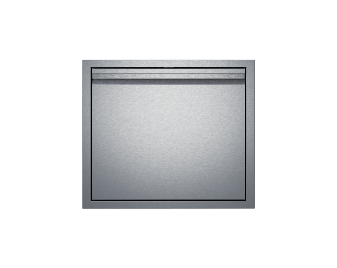 Twin Eagles 24-inch single access door, manufacturer closed-front image mapped to both hinge orientations