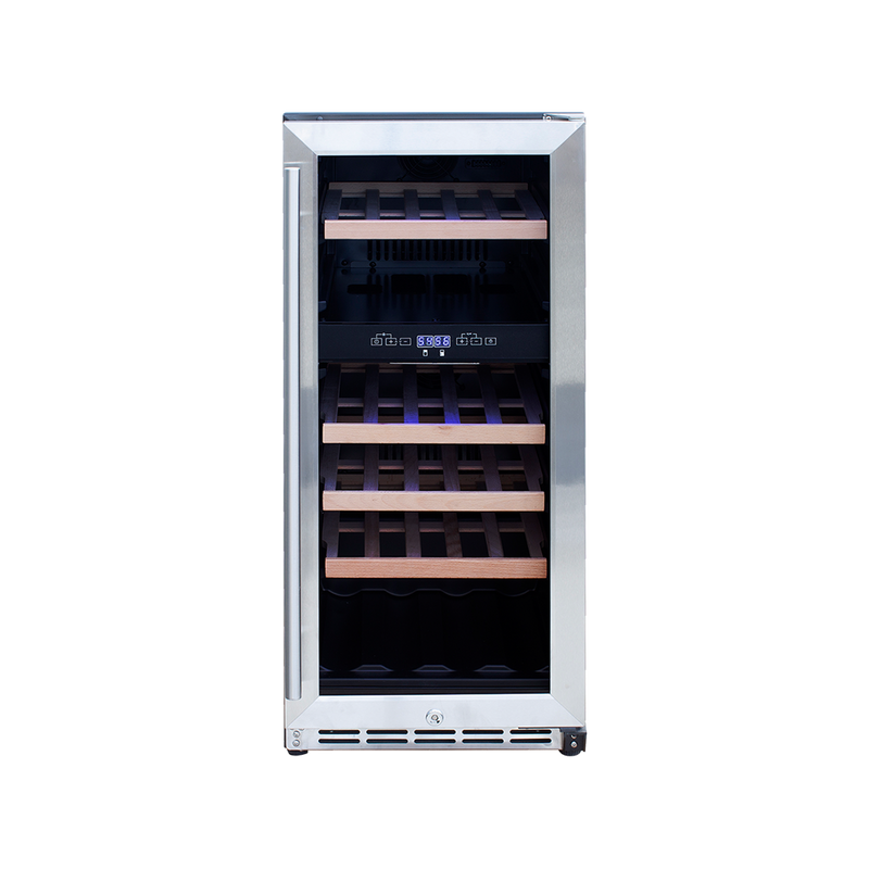 AMD 15-inch Outdoor Rated Dual Zone Wine Cooler