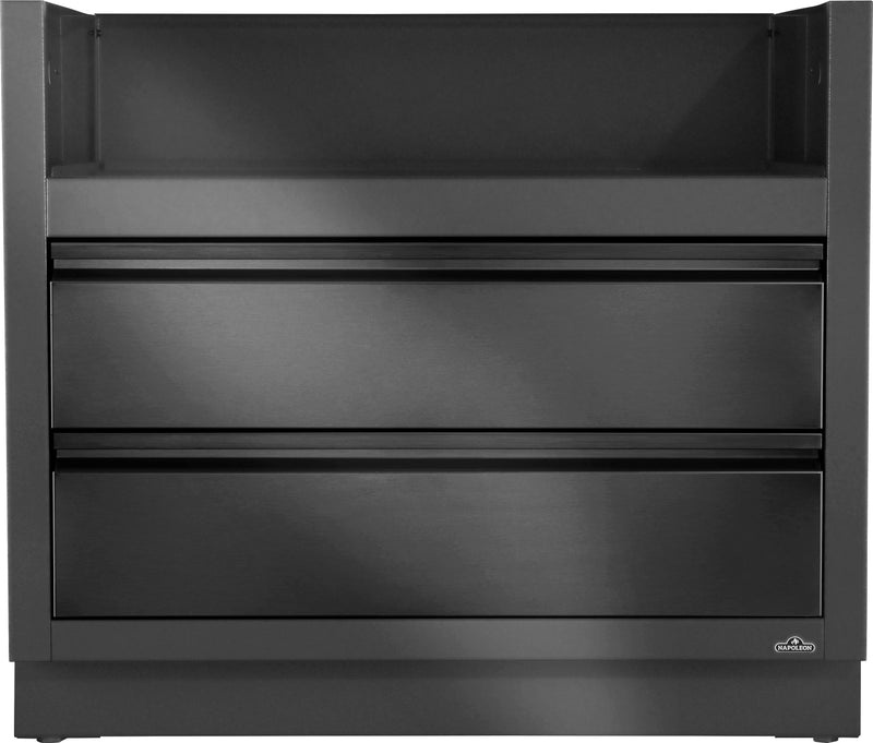 OASIS® Under Grill Cabinet for Built-in Prestige® PRO 665, Matte Black — view 1