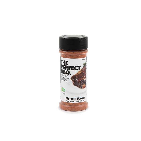 Perfect BBQ spice rub in its labeled jar