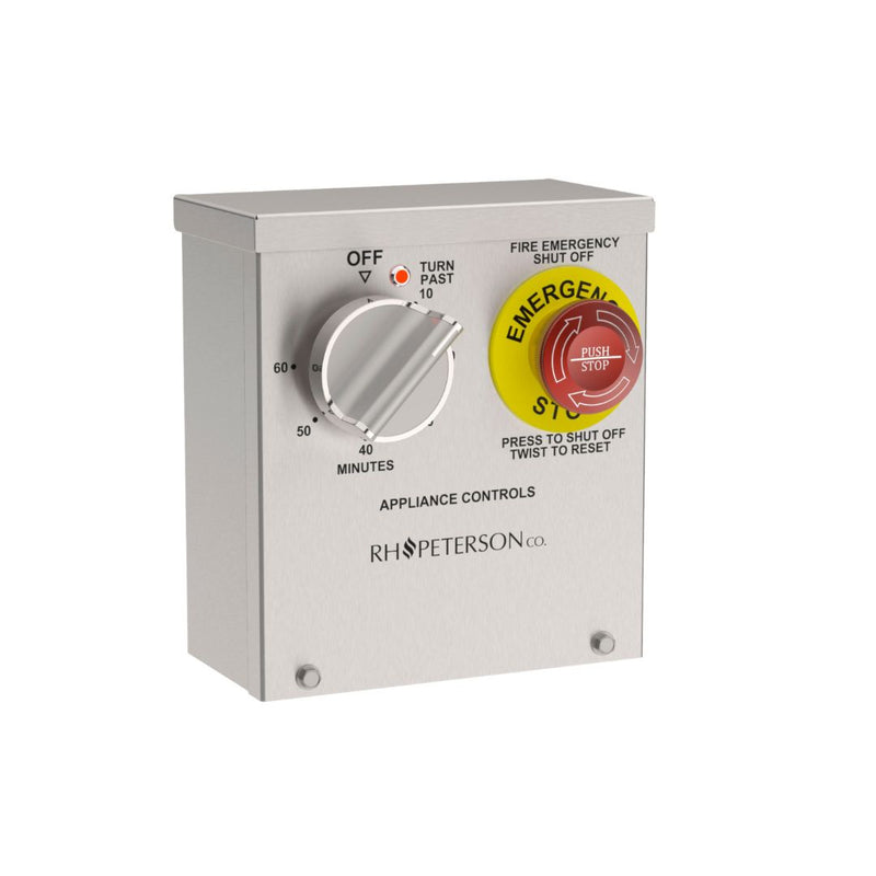 240V Commercial Emergency Stop and Electric Timer