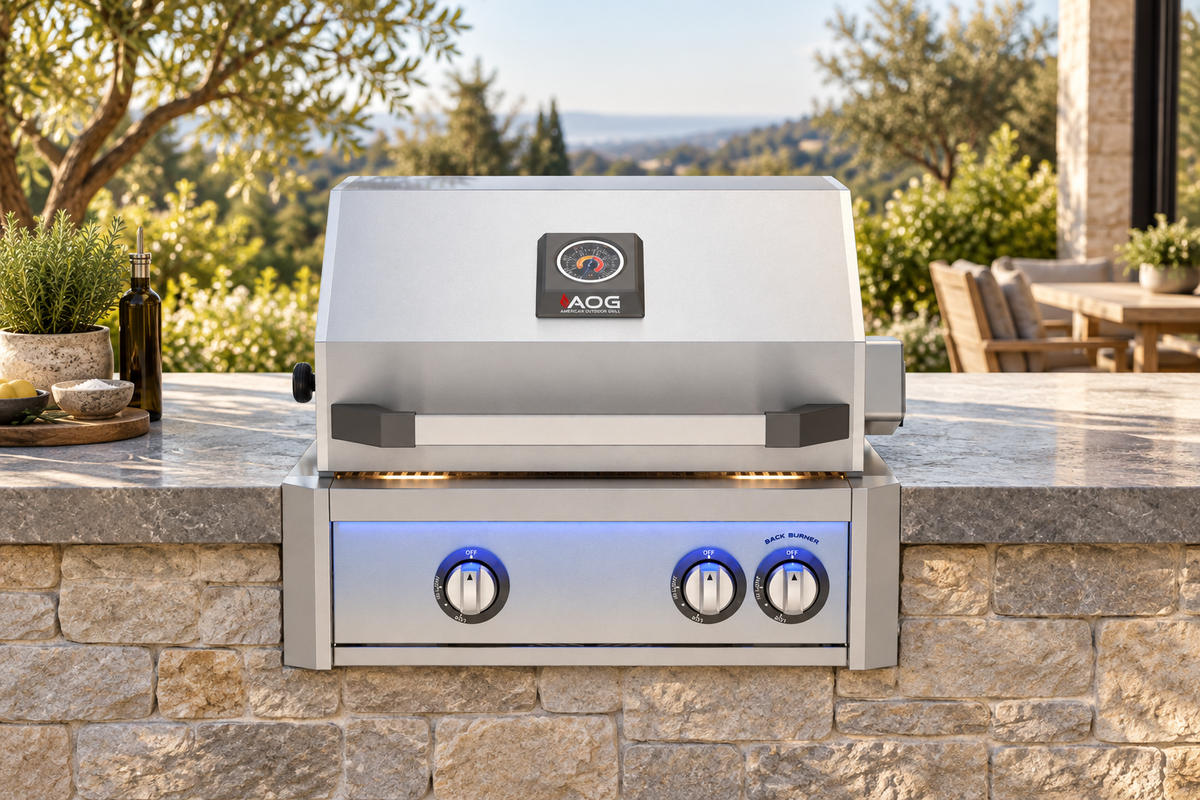 AOG 24″ L Series Built-in Grill with Lights