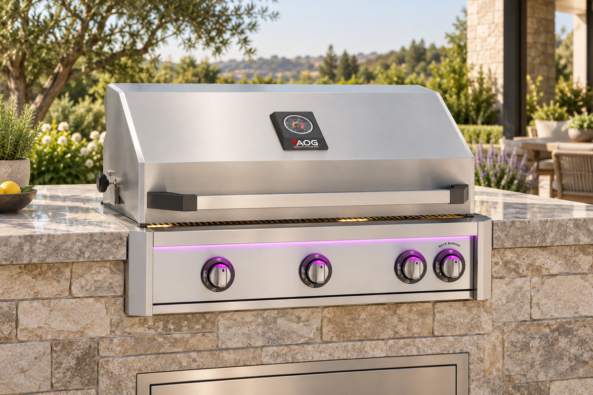 AOG 36″ L Series Built-in Grill with Lights