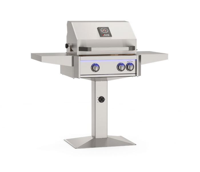Patio Post base shown with L Series grill