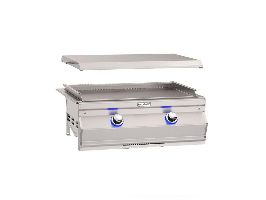 Aurora 30″ Built-In Gas Griddle: 45,000 BTU cooking power
