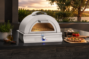 Aurora 30″ Built-In Gas Pizza Oven in a clean outdoor-kitchen context