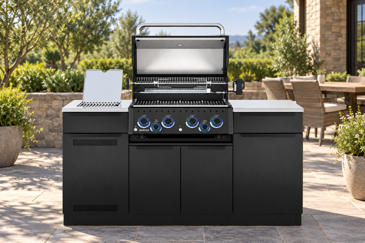 Broil King Baron 490i Pro Infrared Shadow Island Grill — user-approved lifestyle image 41