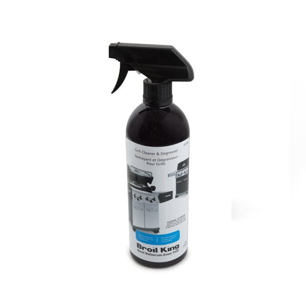 Grill cleaner and degreaser in its spray bottle