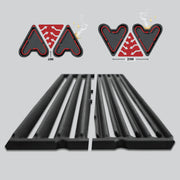 Manufacturer illustration showing both sides of a Baron and Crown cast iron cooking grid