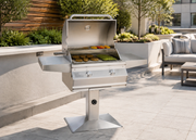 Choice Multi-User CMA430s Accessible Patio Post Grill installed and in use