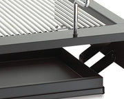 Firemaster 24″ Drop-In Charcoal Grill: Adjustable charcoal height