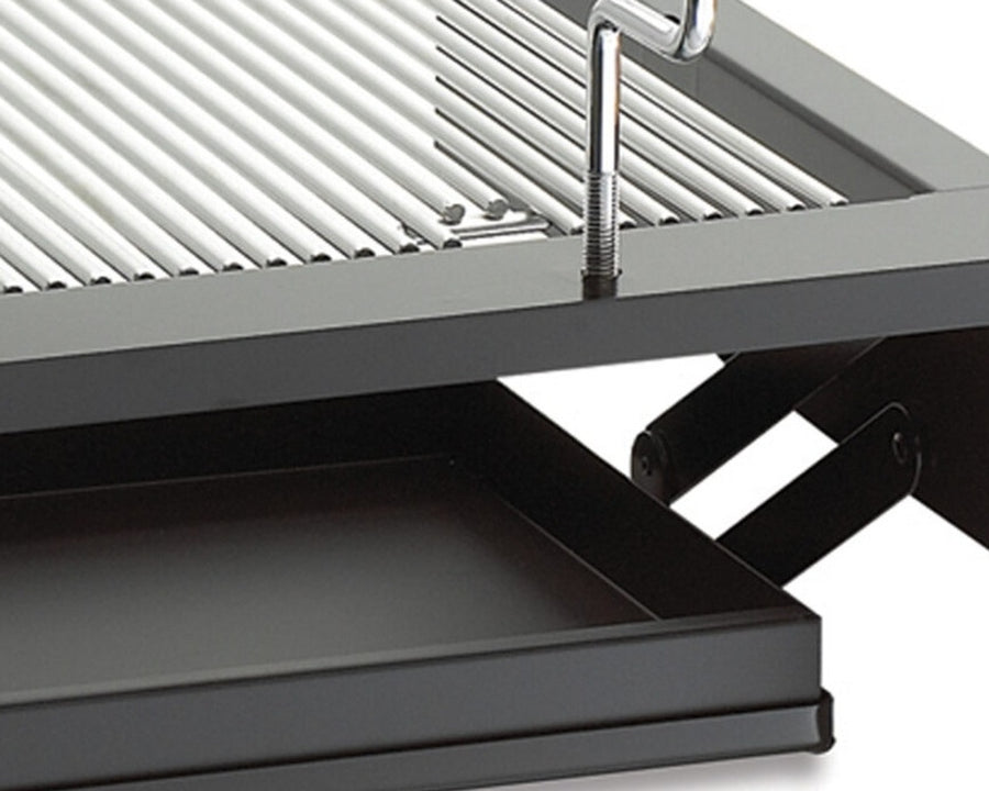 Firemaster 24″ Drop-In Charcoal Grill: Adjustable charcoal height