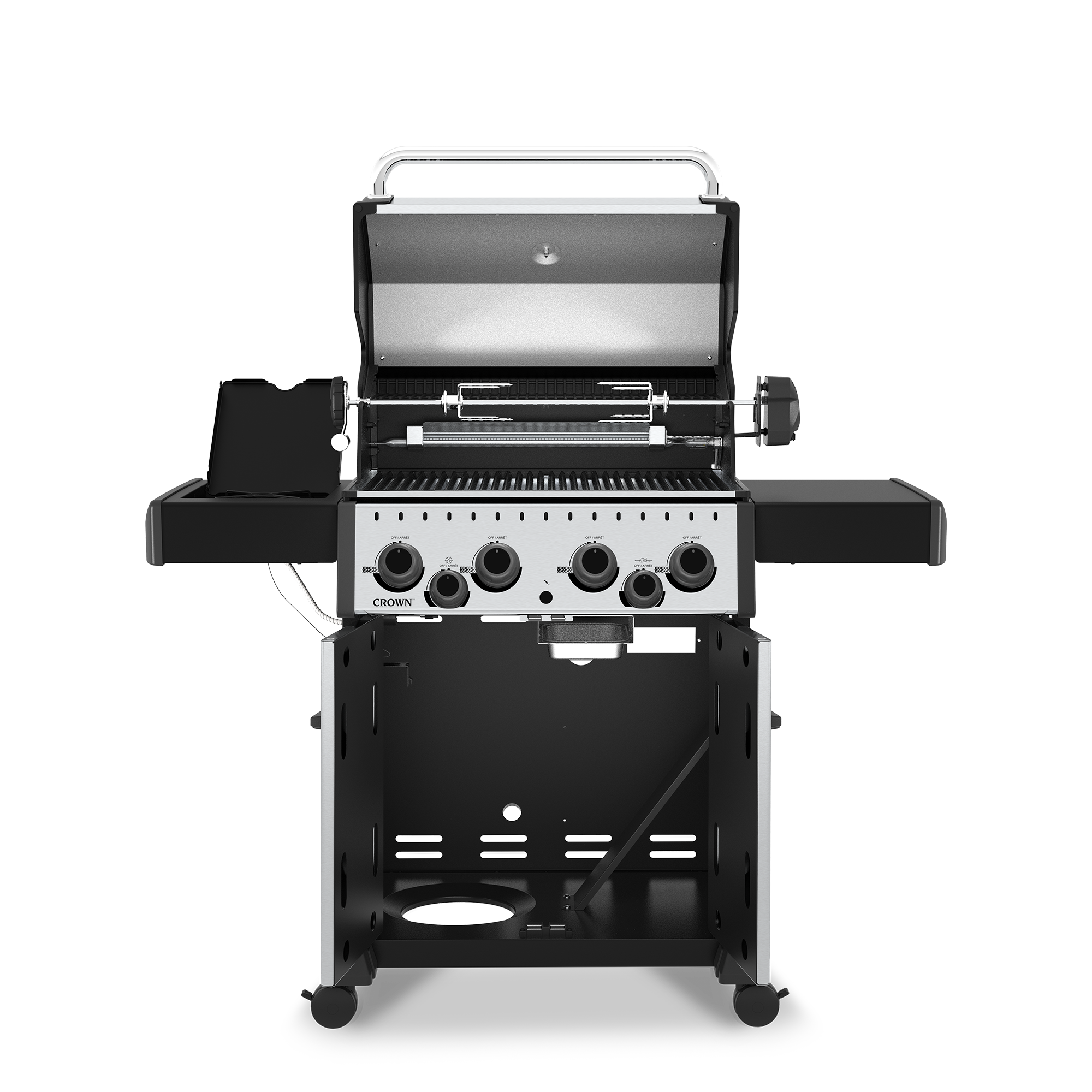 Broil King Crown S 490 Gas Grill — open cooking surface