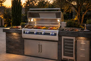 Echelon Diamond grill installed in an outdoor kitchen