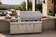 E1060s portable grill in an outdoor entertaining setting