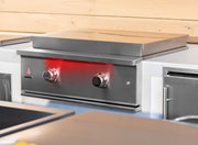 TrueFlame 30" Griddle Grill shown in an outdoor kitchen; surrounding products sold separately