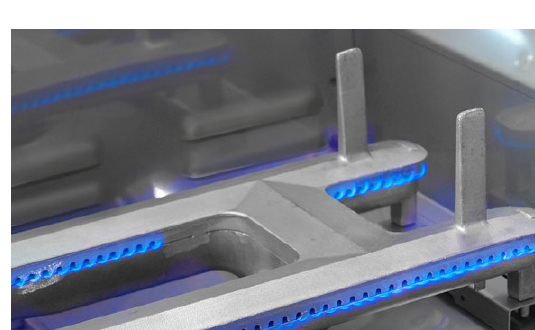 Cast stainless steel E burners