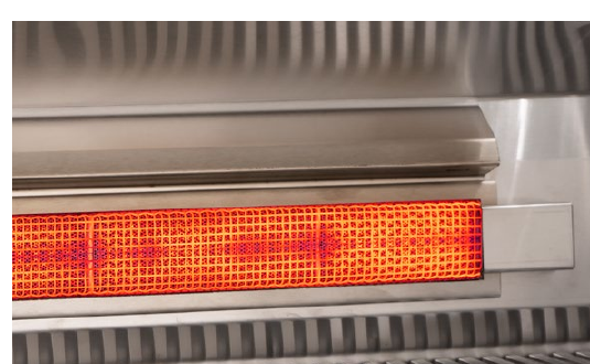 Infrared rotisserie backburner