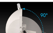 Easy-open 90-degree hood