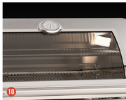 Aurora A660s 30″ Portable Gas Grill: Rotisserie configuration