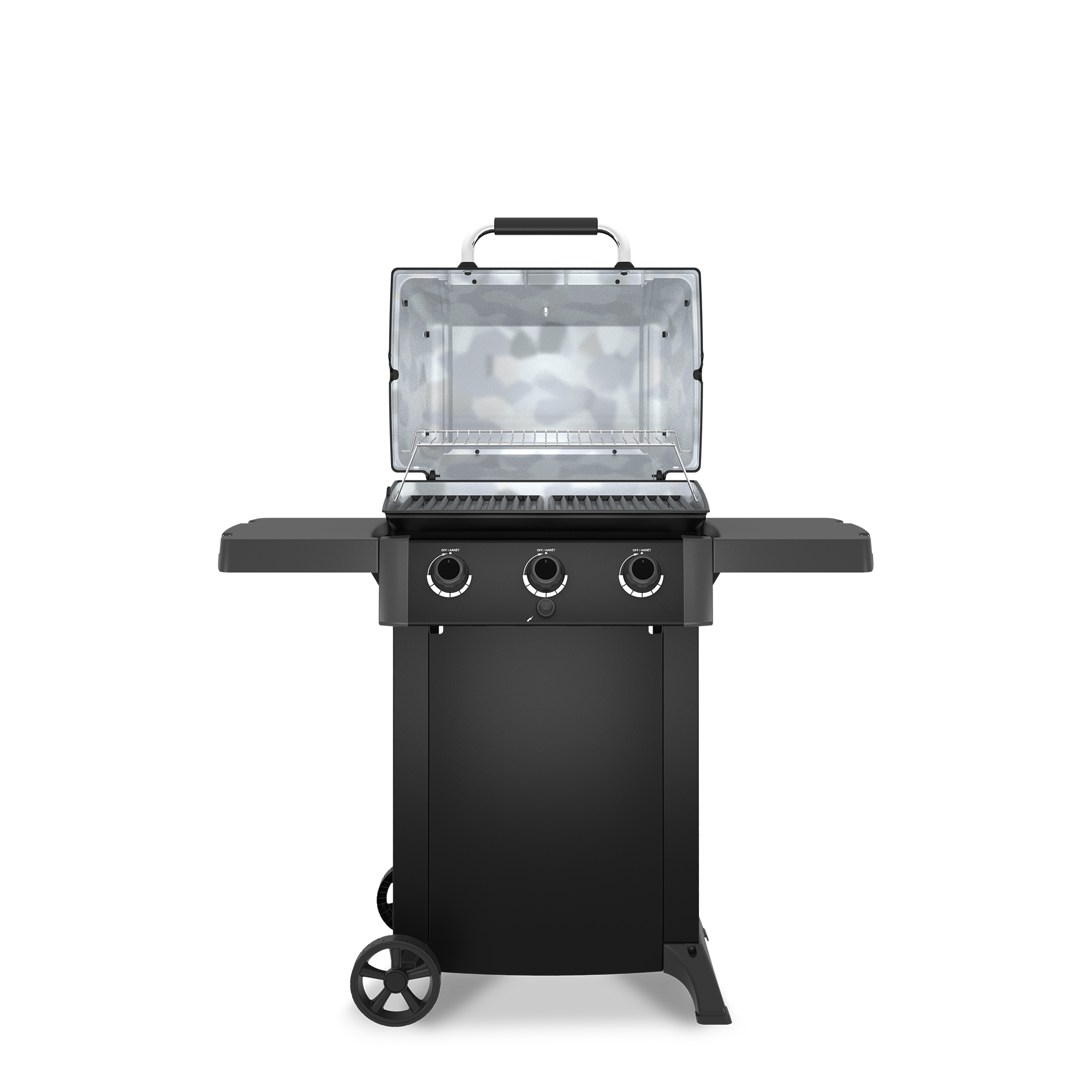 Broil King Gem 310 Shadow Gas Grill — open cooking surface