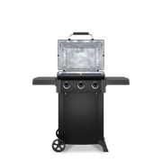Broil King Gem 310 Shadow Gas Grill — open cooking surface