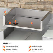 Blackstone 28-Inch Drop-In Griddle Insulating Jacket and Trim Kit — product view 5