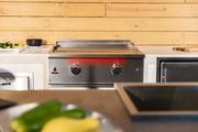 TrueFlame 30" Griddle Grill shown in an outdoor kitchen; surrounding products sold separately